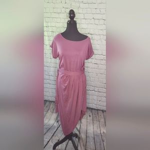 Mauve high low dress